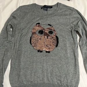 French connection owl sweater